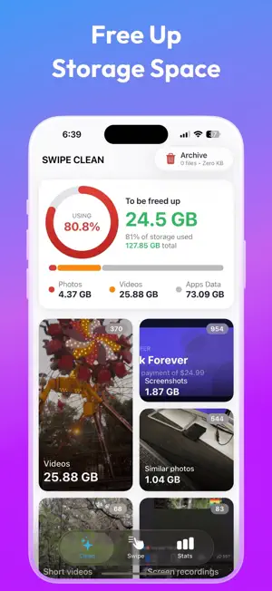 Swipe Cleaner: Clean Up Photos screenshot 2