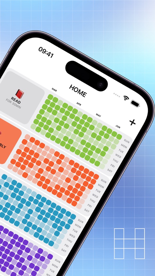 #2. Goal tracker: HabitGrid (iOS) 来自: LEAP STUDIO