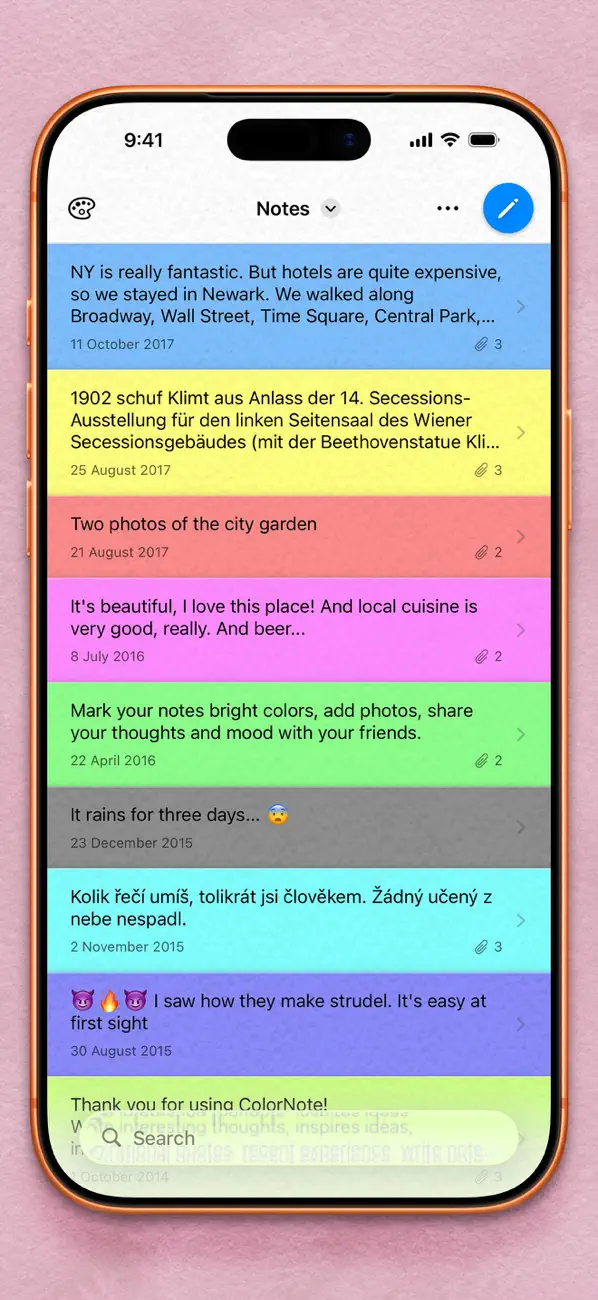 Screenshot #1 pour Colored Note