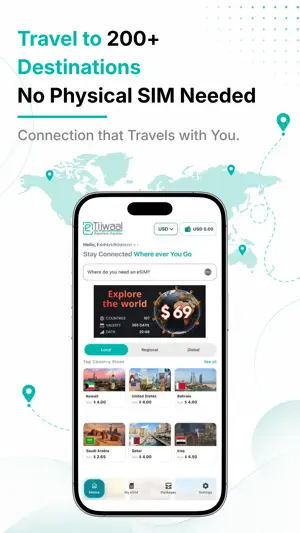 eTijwaal: Global Travel eSIM screenshot 1
