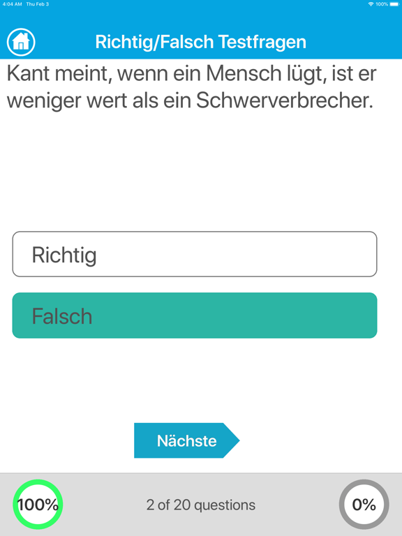 Screenshot #6 pour Der Philosophie Wissenstest