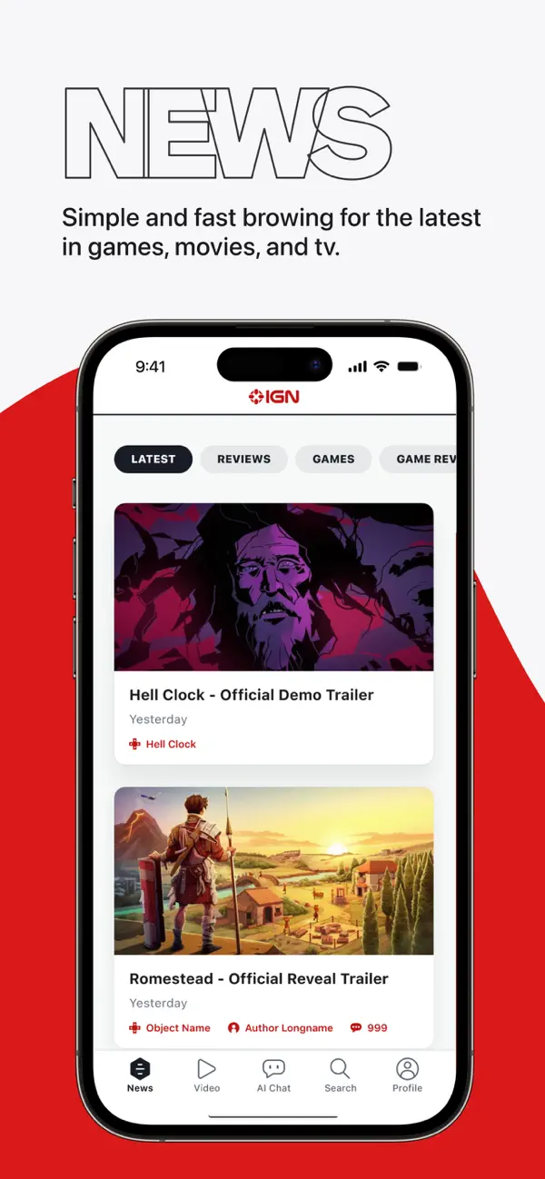 Screenshot #1 pour IGN Entertainment