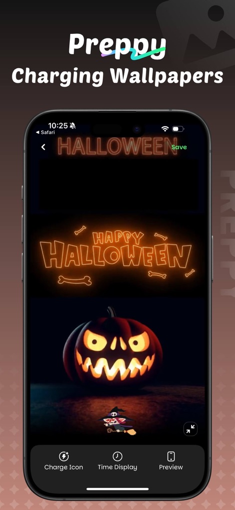 iThemes - Easy Widgets & Icons - Elevate your charging experience with seasonal designs like the glowing Halloween pumpkin and customizable charging icons.