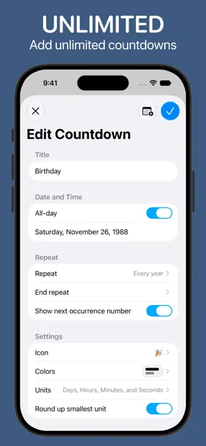 Countdowns: Widgets & Timer screenshot 3