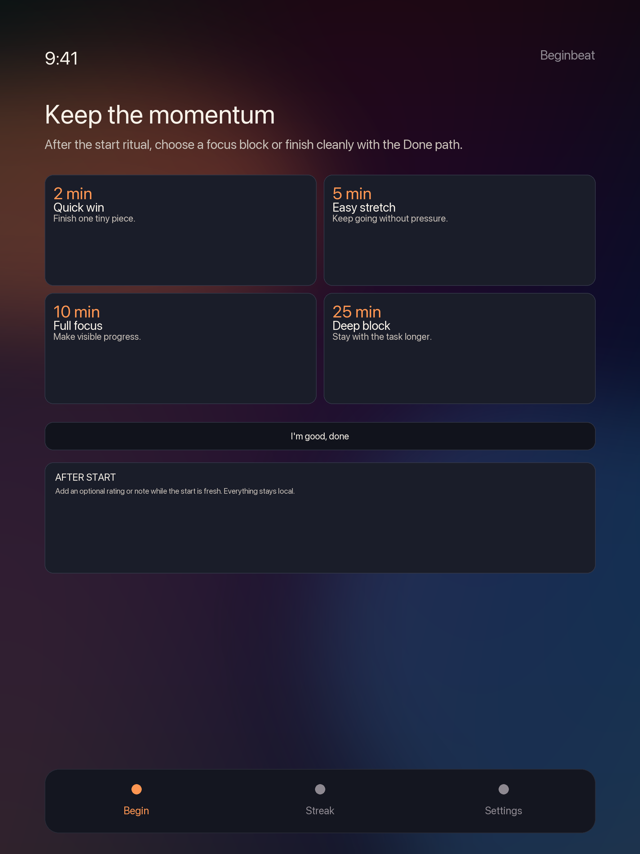 Beginbeat iPad screenshot 3 of 5