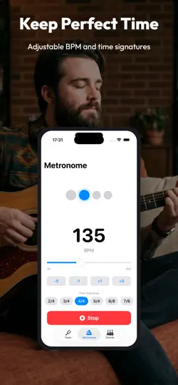 StringKit: Guitar Tuner iPhone Ekran Görüntüsü 2