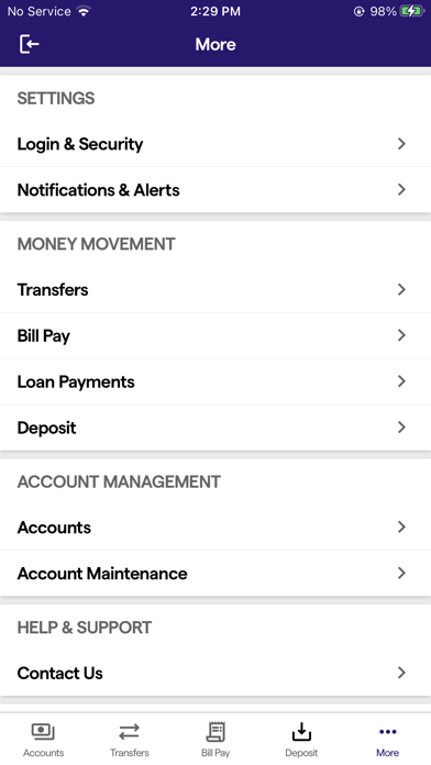 UniBank WA Mobile Banking Screenshot