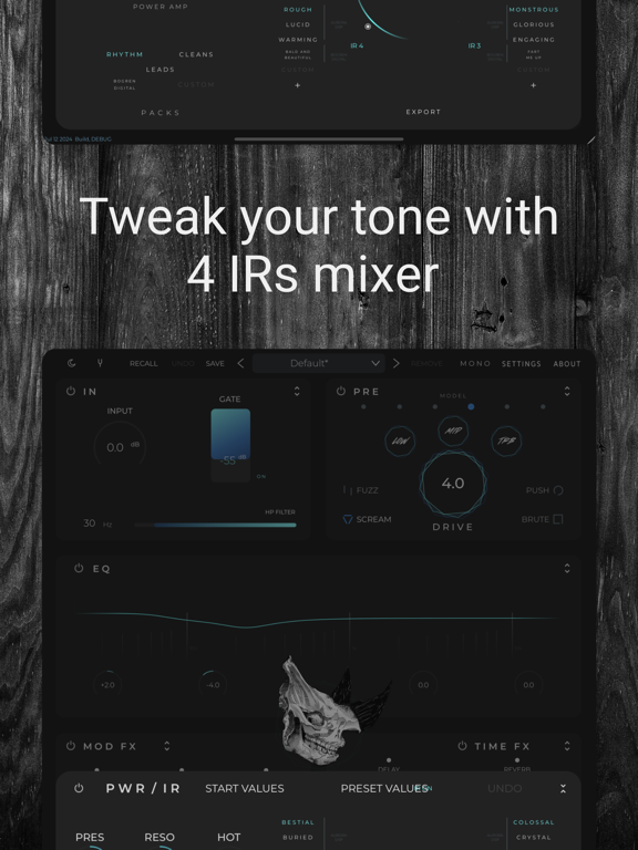 Rhino - Guitar Amp Sim iPad screenshot 5 - Music app