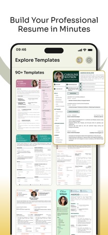 Resume Maker: CV Builder PDF iPhone screenshot