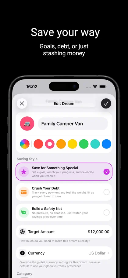 Screenshot 4 di 6 di Dreams - Your Goals, Funded