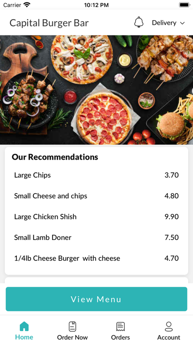 Capital Burger Bar Screenshot