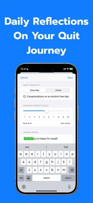 Quit Drinking - SoberLife screenshot 1