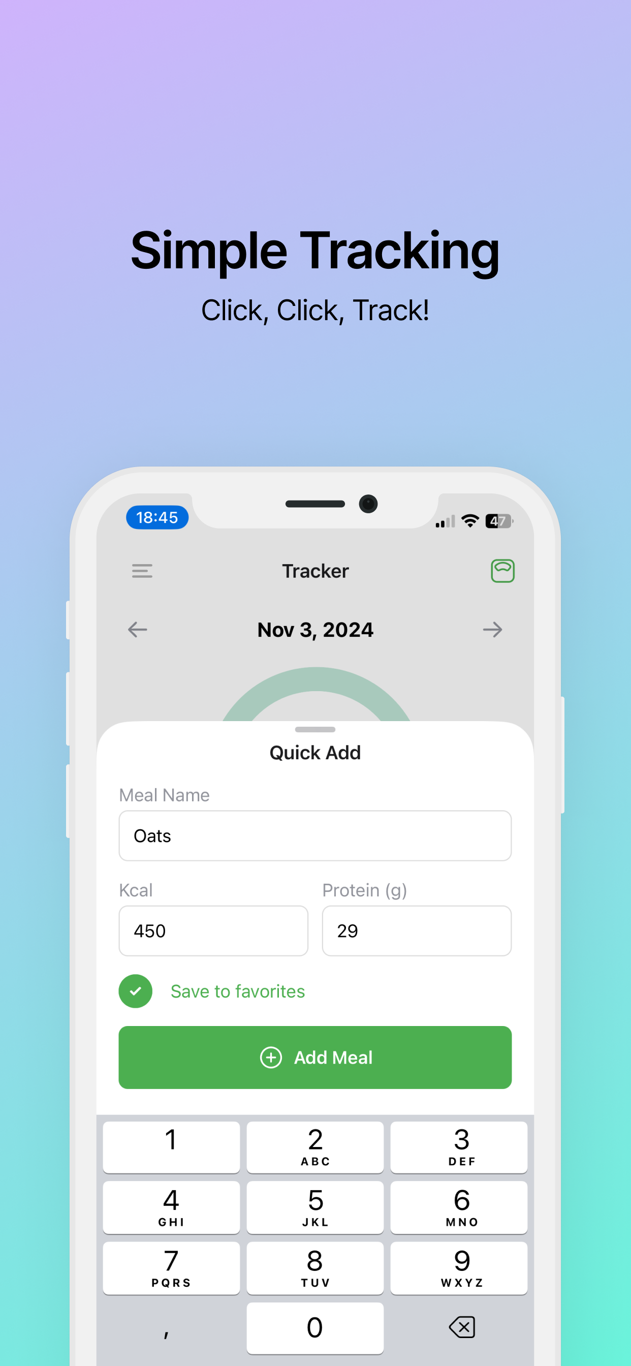 Quick Track - Calorie Counter