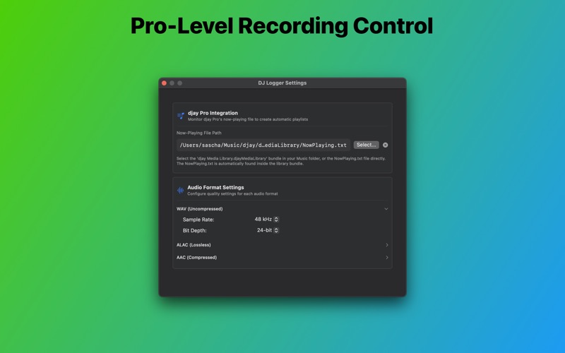 DJLogger screenshot