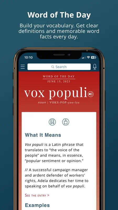 Merriam-Webster Dictionary+ screenshot 3 of 4