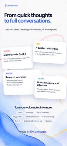 Mumble Note: AI Note Taker Screenshot 8 of 8