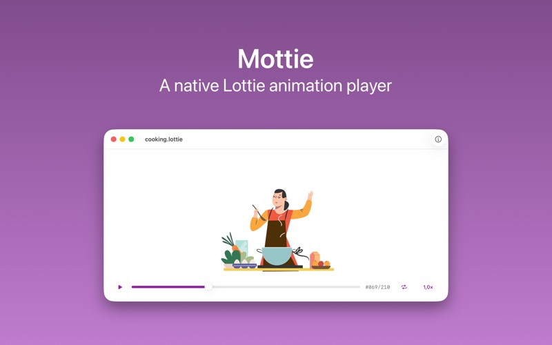 Mottie: Lottie Player app screenshot