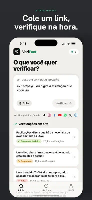 VeriFact: Fact Checker IA screenshot 1 of 3