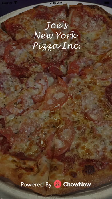 Joe's NY Pizza To Go iPhone screenshot 1 - Food & Drink app