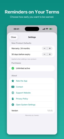 Warranty: Receipt & Tracker iPhone screenshot