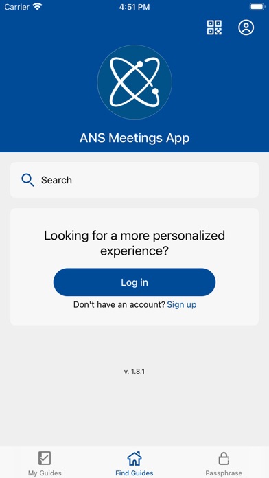 ANS Conferences Screenshot