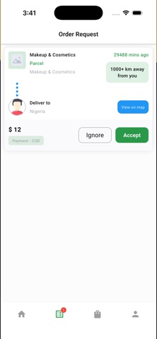 Goluife Delivery Agent screenshot
