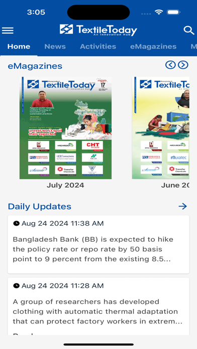 Textile Today Screenshot 4 - AppWisp.com Textile Today Screenshot 4 - AppWisp.com