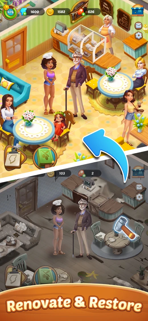 Seaside Escape®: Merge & Story screenshot 4