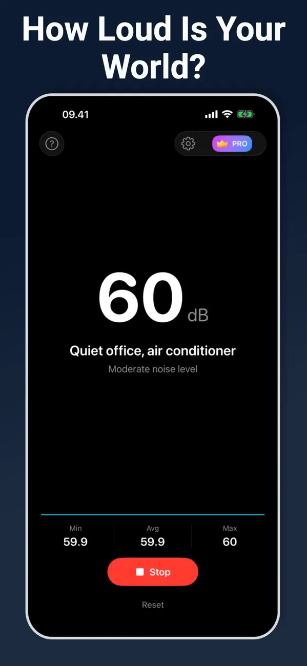 Screenshot #2 pour Measure Decibels