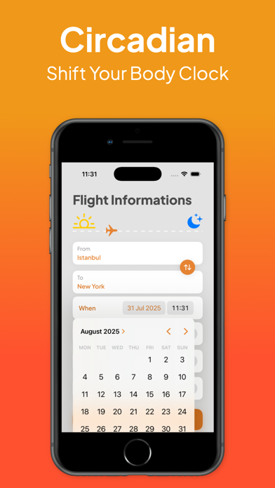Time Zone Shifter for Jet Lag Screenshot