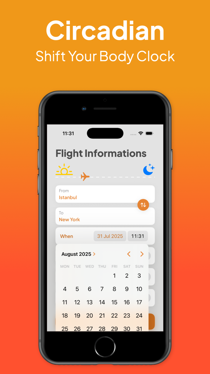 Time Zone Shifter for Jet Lag