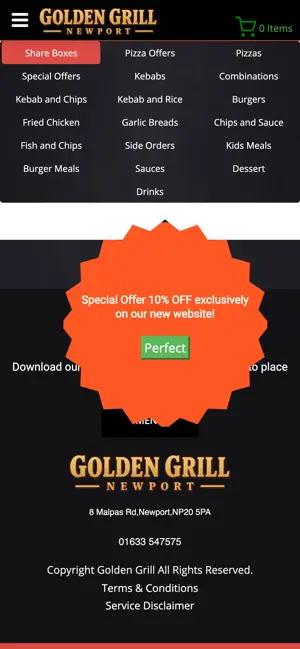 Golden Grill Pizza Newport screenshot 4