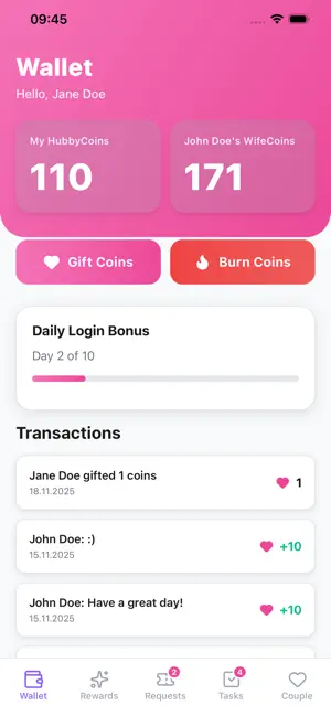 CoupleCoins screenshot 2
