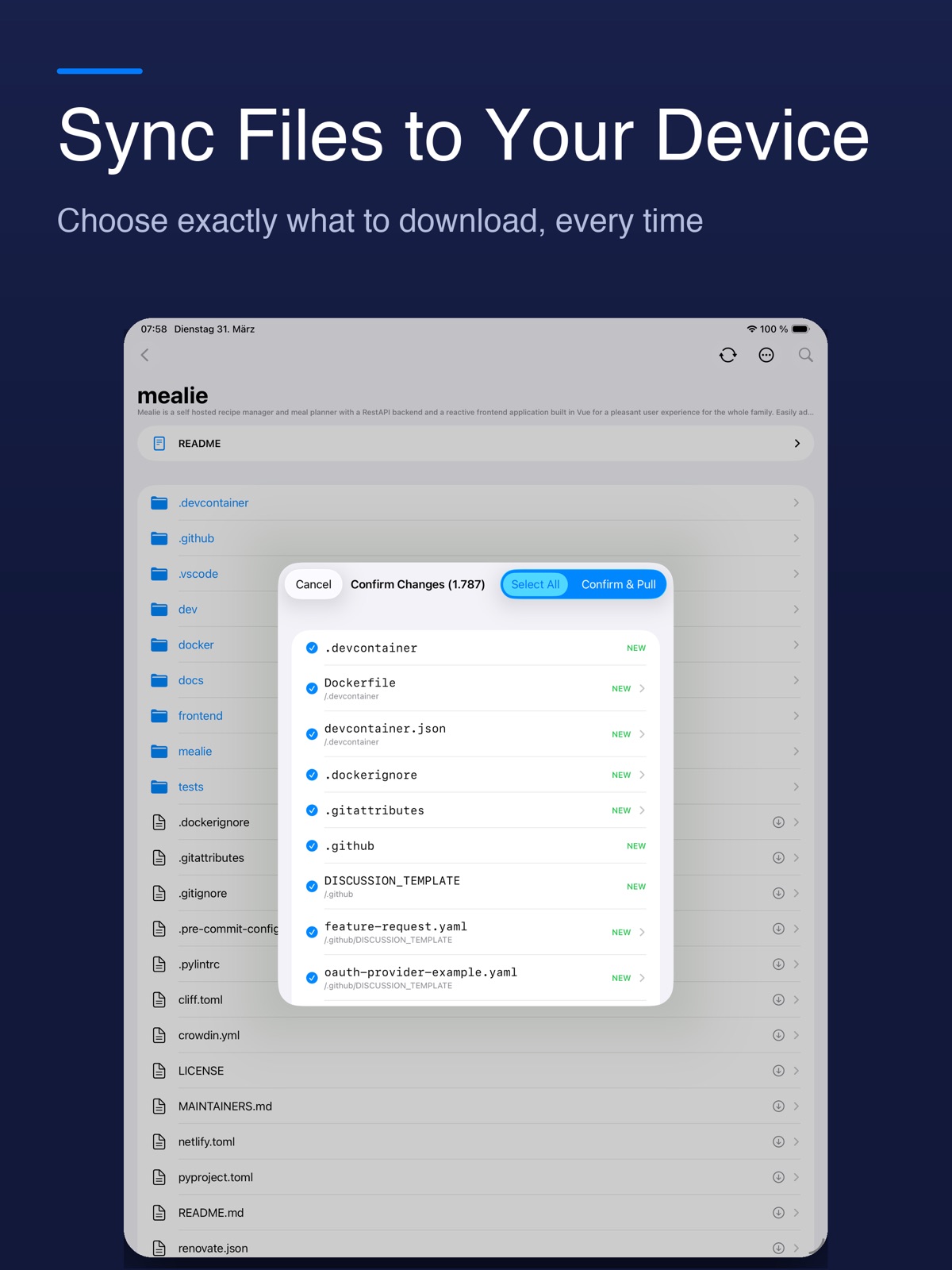 Git_Client ipad screenshot 3