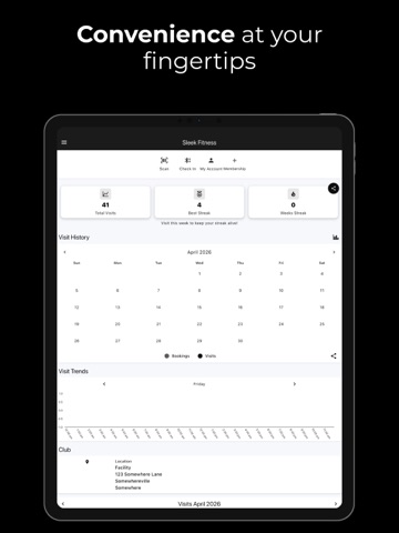 Sleek Fitness iPad screenshot