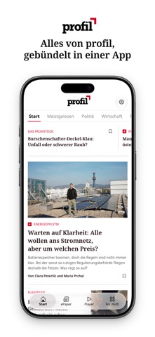 Screenshot 1 of PROFIL – Nachrichtenmagazin App