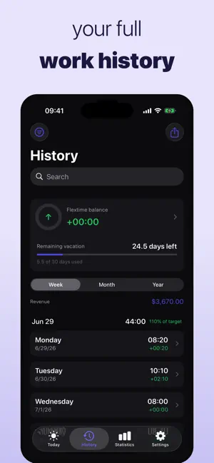 Hours Tracker: Tyempo screenshot 4