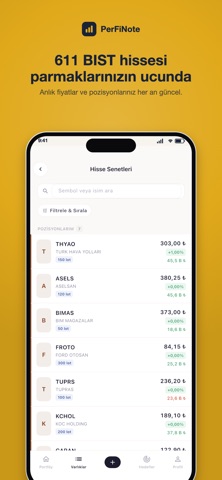 PerFiNote: Borsa Portföy Takip Screenshot 4 of 7