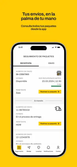 Captura de pantalla de InPost – Rastrea Tu Pedido en iPhone 3
