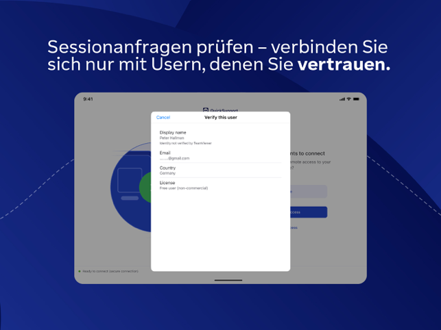 ‎TeamViewer QuickSupport Screenshot
