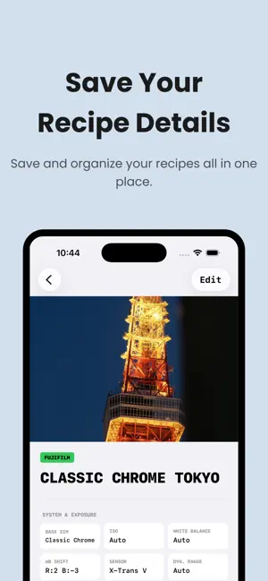 Simulated Film: Film Recipes screenshot 2
