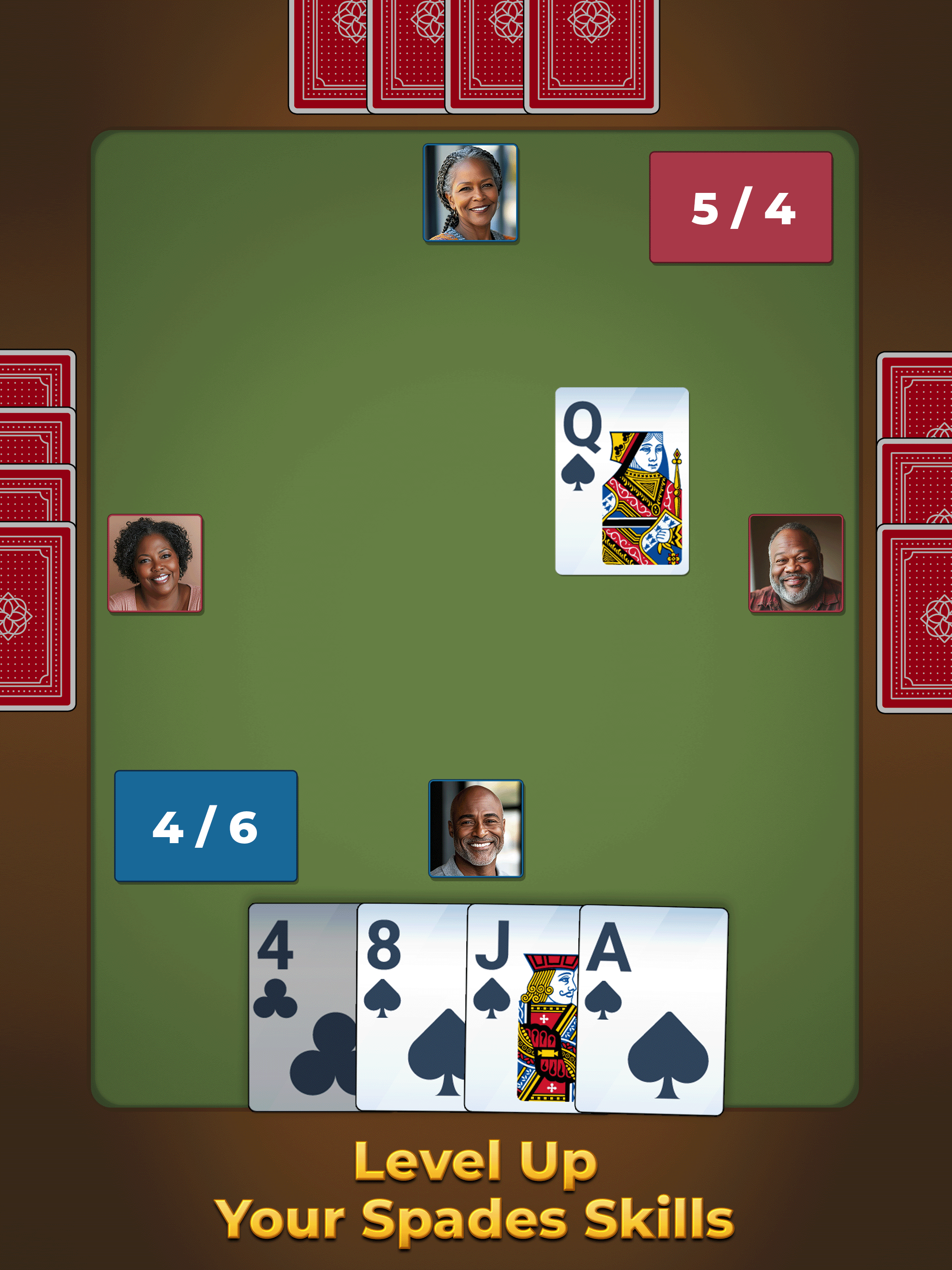 Spades For Seniors: Card Game