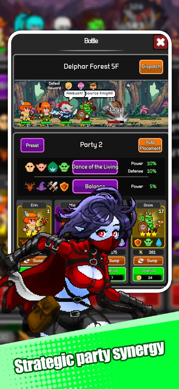 32 Heroes: Retro RPG Hack screenshot 7 - game app interface