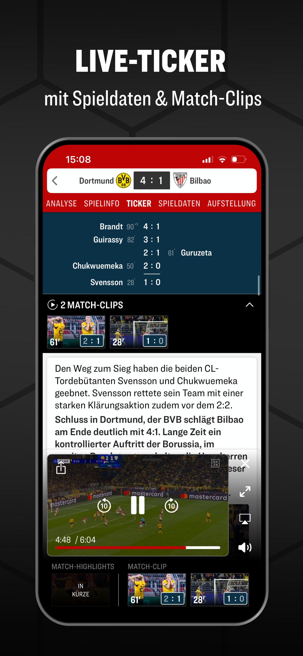kicker Fußball News screenshot 2
