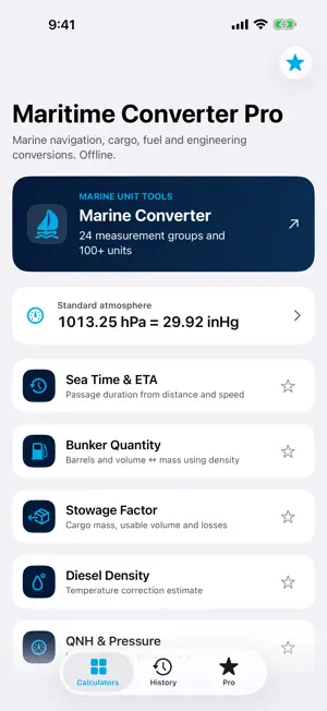 Maritime Converter Pro screenshot 1