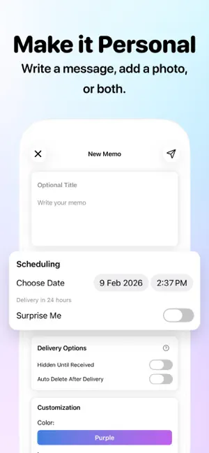 MemoVault: Time-Locked Memos screenshot 2