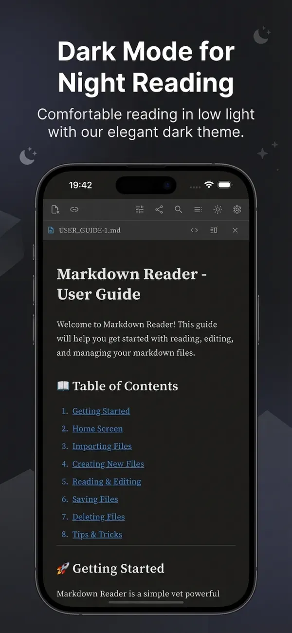 #6. MarkReader:Read Markdown files (iOS) Ved: 望 余