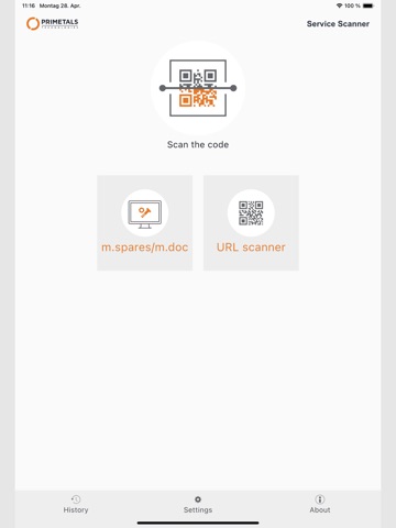 Service Scanner iPad screenshot