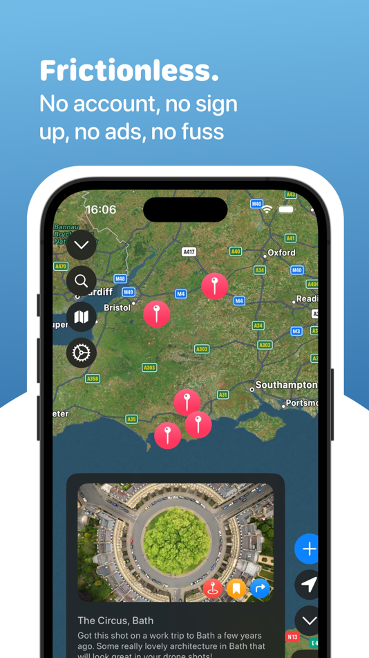 #2. Drone Map: Area Spots Finder (iOS) Podle: Christopher Hefferman