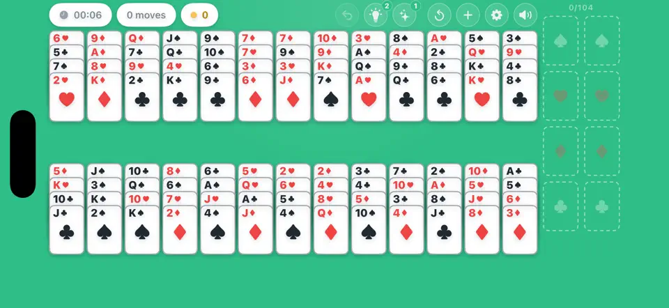 Screenshot von Cromwell Solitaire auf dem iPhone 1